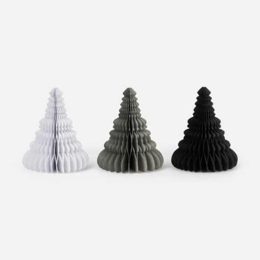 Pack 3 Monochrome Honeycomb Tree Trio