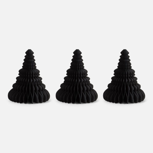 Pack 3 Black Honeycomb Tree Trio